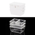 5 colours - 1/12 1/6 Dollhouse Miniature 4-piece (3 sizes) Plastic Storage Box Set: Blue / Brown / Clear / Green / White #mh product logo