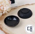 5 pcs (2 sizes) - 1/12 1/6 Dollhouse Miniature Black Round Shallow Bowl // Inbox us for bulk orders product logo
