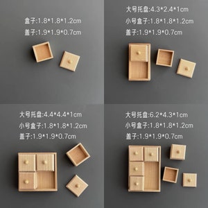 1/12 1/6 Puppenhaus Miniatur Deckeldose Set #28