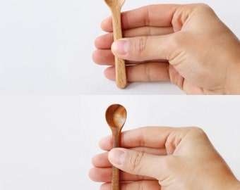 Dark / Light - Real Cooking Miniature Wooden Spoon (Length 9 cm) // Inbox us for bulk orders