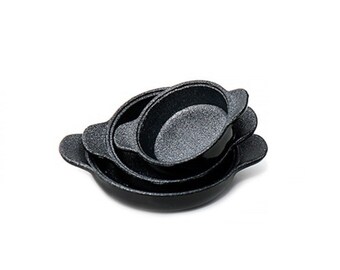 3 maten: 1/12 1/16 poppenhuisminiatuur zwart metalen ronde schaalset // Postvak IN voor bulkbestellingen #cp