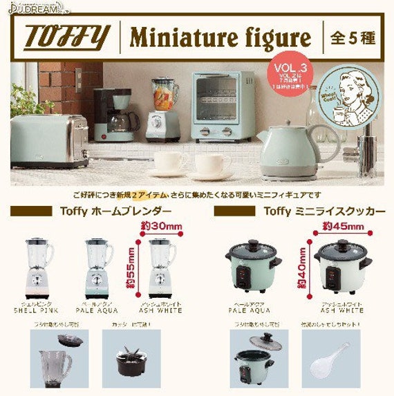 Pink Aqua White Vol. 3 16 dollhouse miniature TOFFY Blender /& Rice cooker collection