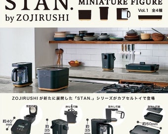 象印製キッチン家電コレクション「STAN」1/6ドールハウスミニチュアレプリカ：炊飯器／電気ケトル／コーヒーメーカー／ホットプレート