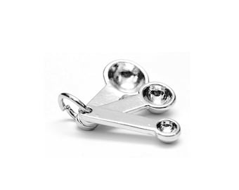 1/12 1/6 Dollhouse Miniature Metal Measuring Spoon Set // Inbox us for bulk orders #5