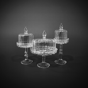 3 style - 1/6 Miniatura domku dla lalek, prawdziwe szklane ciasto / deser / taca na ciasto z podstawką // Skontaktuj się z nami w sprawie zamówień hurtowych