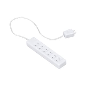 Black / White - 1/12 1/6 Dollhouse Miniature Laptop: Black / White / Multi-socket Extension Lead