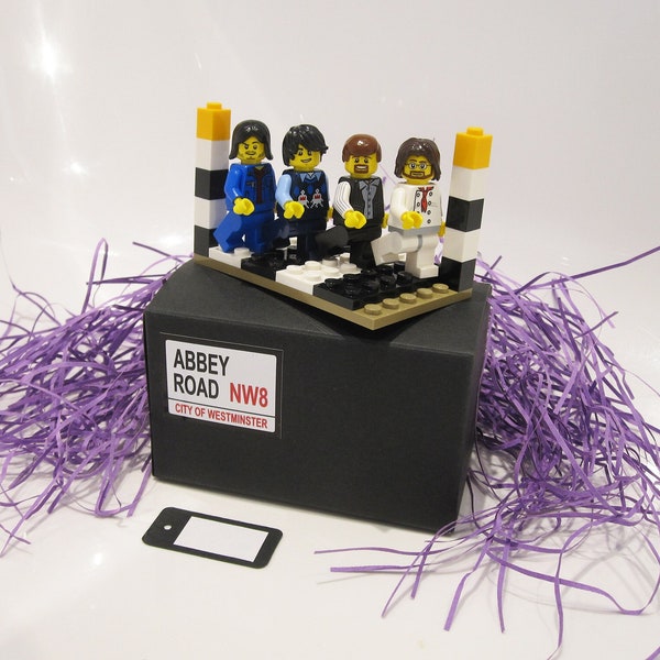 The Beatles - Pièces Lego 100 % authentiques - COFFRET CADEAU passage piéton d'Abbey Road