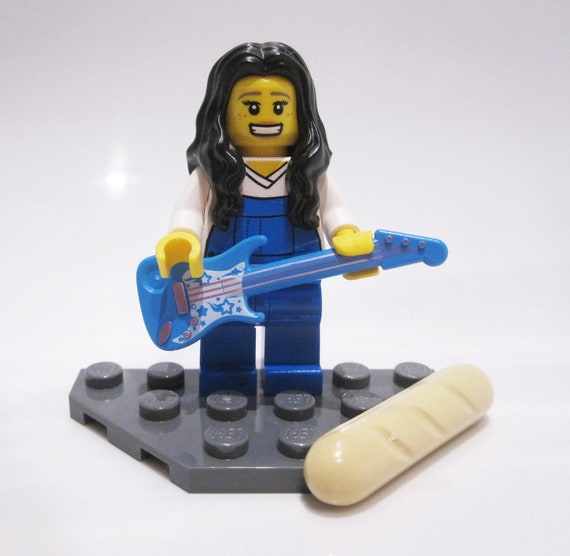 Katie Pruitt Lego Minifigure With Guitar & French Baguette It's