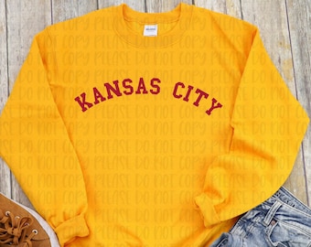 Kansas City Shirt | KC Graphic Tee | Baseball Raglan | Kansas City Shirt | Cute Super Bowl Shirts | Football