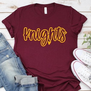 Lutheran Knights Soccer Shirt | Knights T-Shirt | LHS Spirit Wear Tee | Soccer T-Shirts | Soccer Shirts