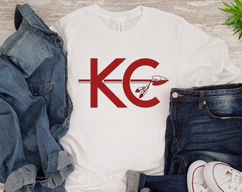 Kansas City Shirt | Kansas City Arrow Shirt | KC Graphic Tee | Long Sleeve T-Shirt for Him | KC Shirt for Her