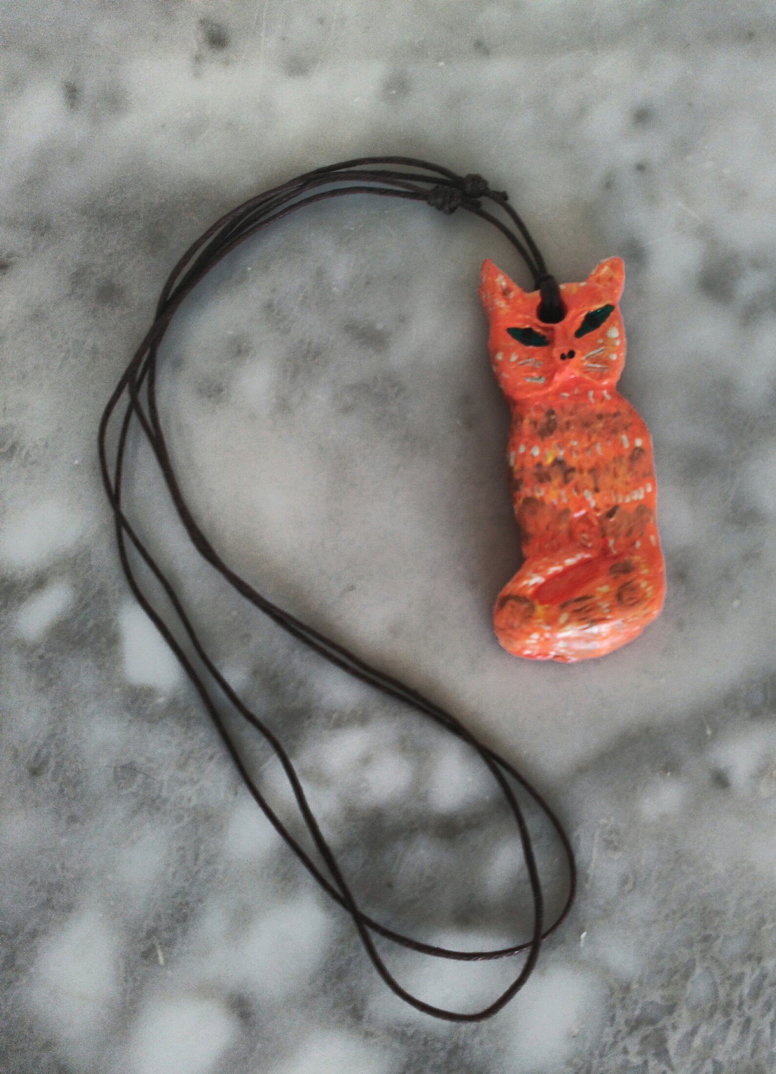 Cat Amulet Power Animal Pendant Collar. Etsy UK
