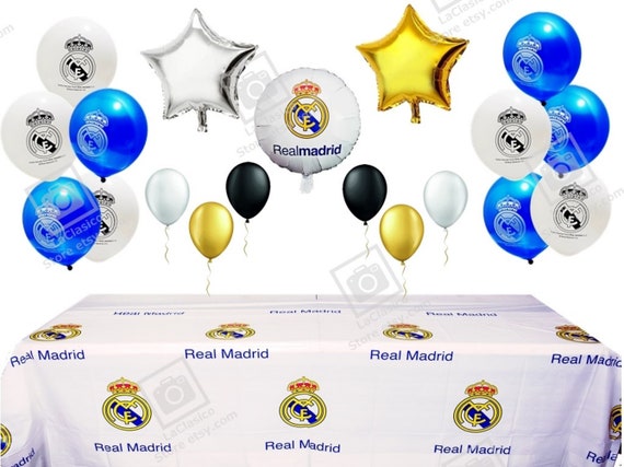peper Leuren Het apparaat Basic Real Madrid Party Birthday Decoration Supplies Set 20 - Etsy