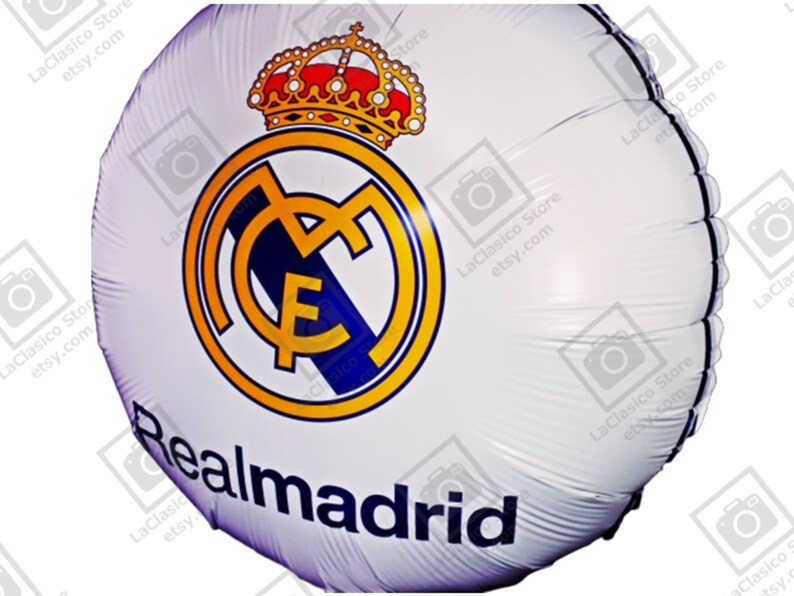 Real Madrid Helium Foil Balloon Party Supplies BirthDay Real Etsy