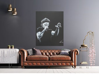 ACDC BRIAN JOHNSON Portrait