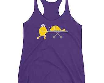 Funny Lemon Aid Play on Words Lemonade Women's Racerback Tank