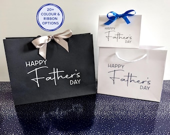 Father's Day Gift Bag: Gift Bags for Dad with Ribbon
