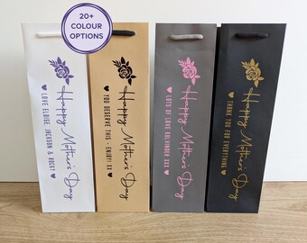 Personalised Mother's Day Bottle Bag: Gift Bags for Mum