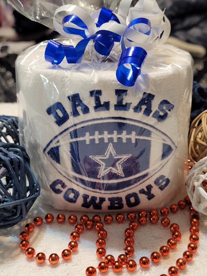 Dallas Cowboys Embroidered Toilet Paper Football Teams Etsy