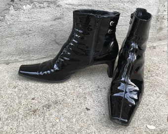 Bandolino Patent Leather Boots Size 10M