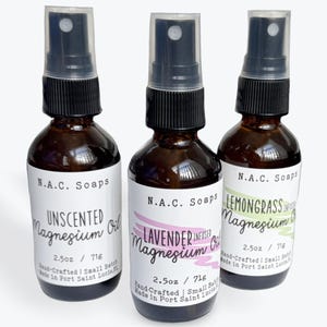 Magnesium Oil Spray Natural Sleep Aid Muscle Relief Topical Magnesium Cramp support Stress Relief Handmade Wellness Spray spa gift
