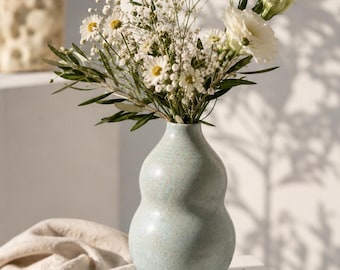 Vase "sea salt"/ handmade.