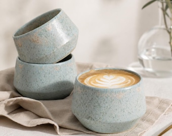 Cappuccino Becher "Sea salt" / handmade.