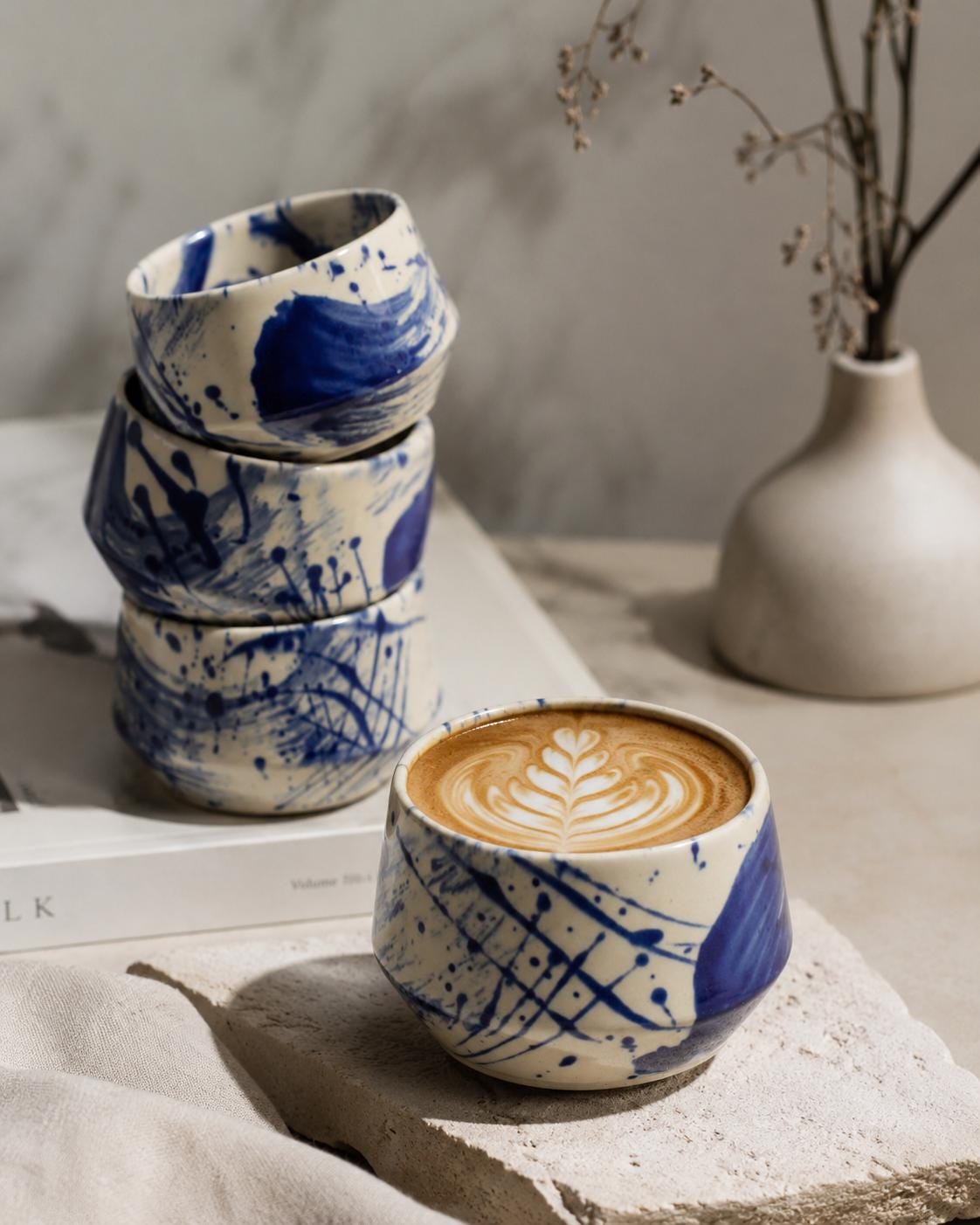 Cappuchino tassen ohne henkel
