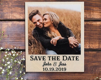 wood save the date