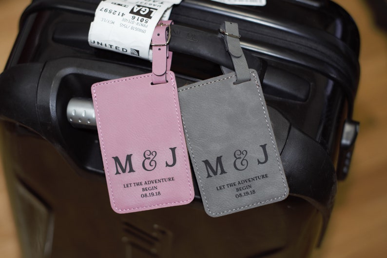 initial luggage tags