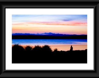 Catching the Sunset, Croudace Bay, NSW. Original Photographic Print.