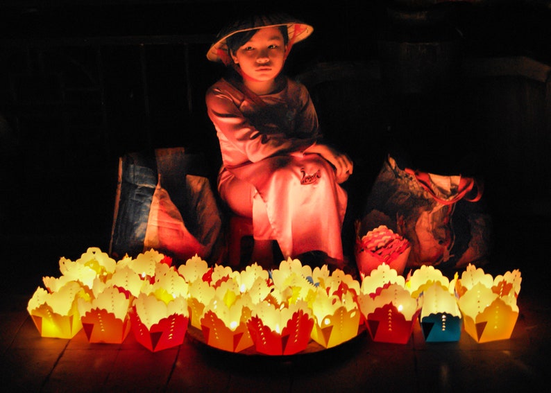 Vietnam Lantern Girl Printable Photograph Digital download