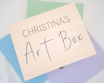 Personalised Art Supplies Box