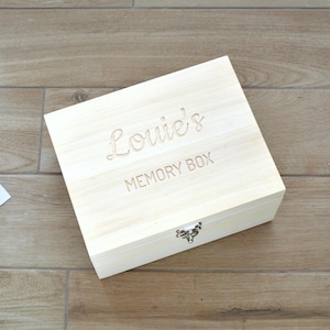 Memory Box - Personalised and Engraved - Keepsake Box