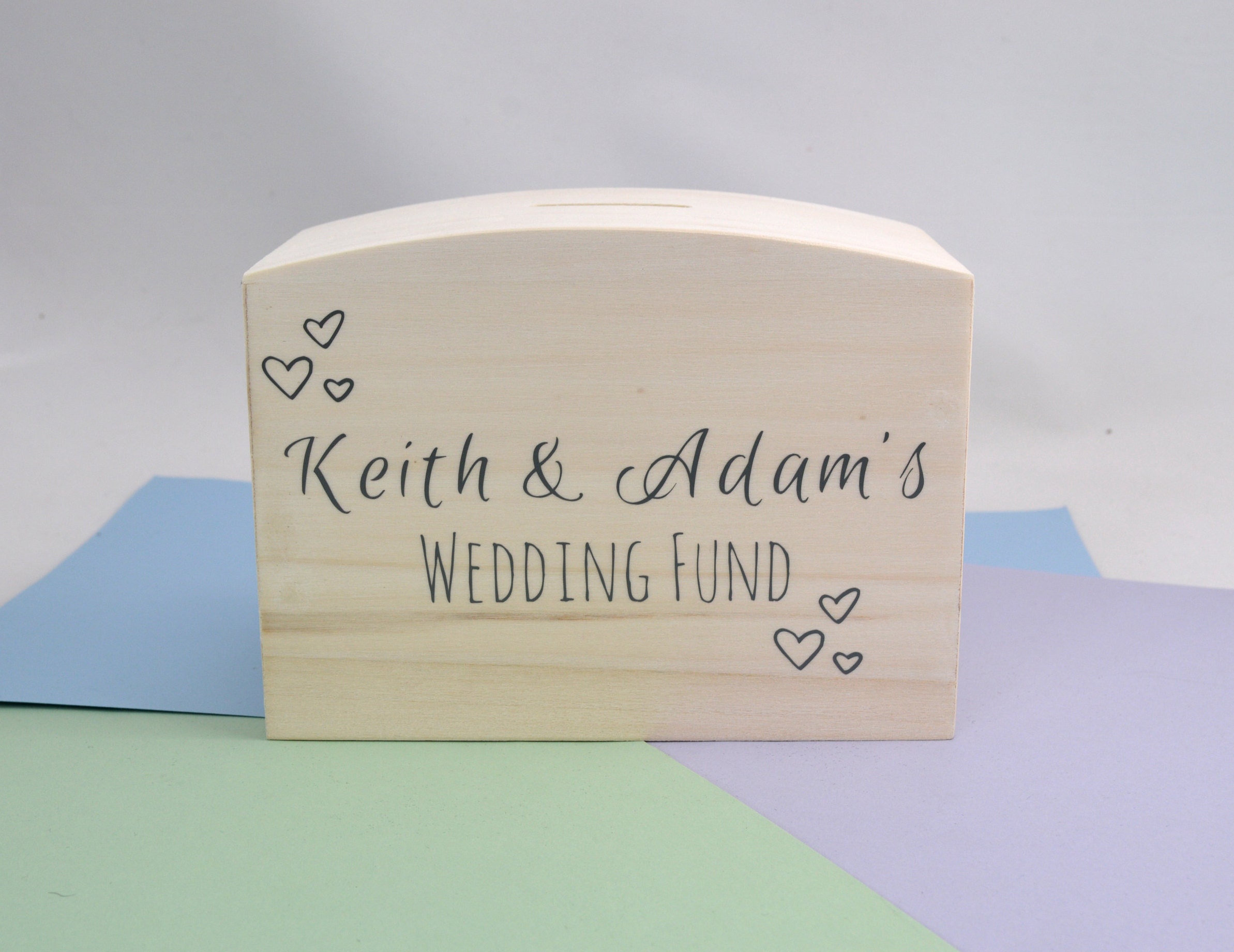 Wedding Fund Money Box Etsy UK