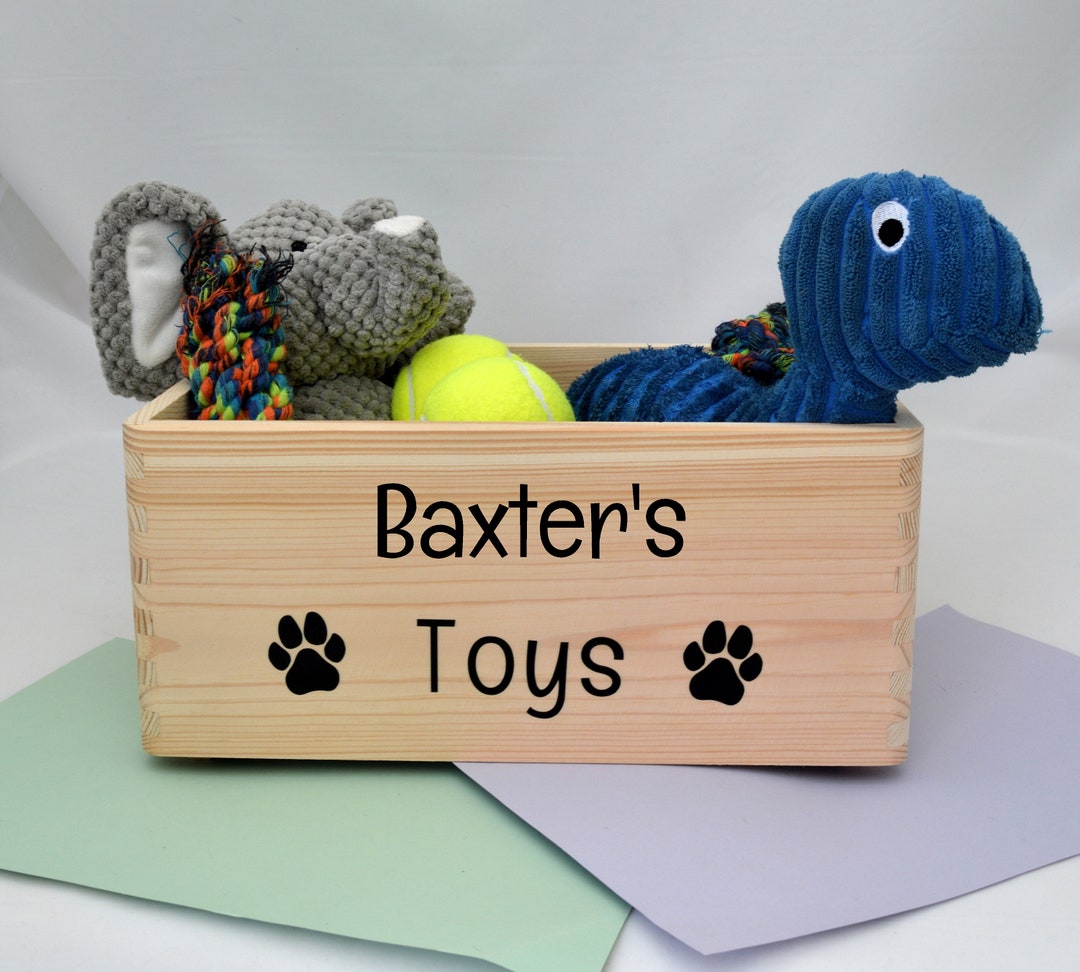 Personalised Pet Toy Crate - Etsy