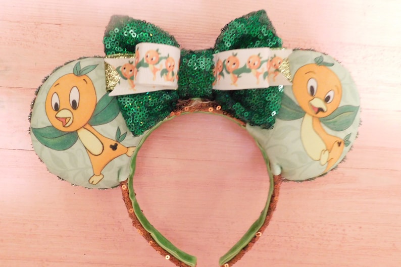 Gleam /& Glow Shadow Sketch Orange Bird Inspired Ears