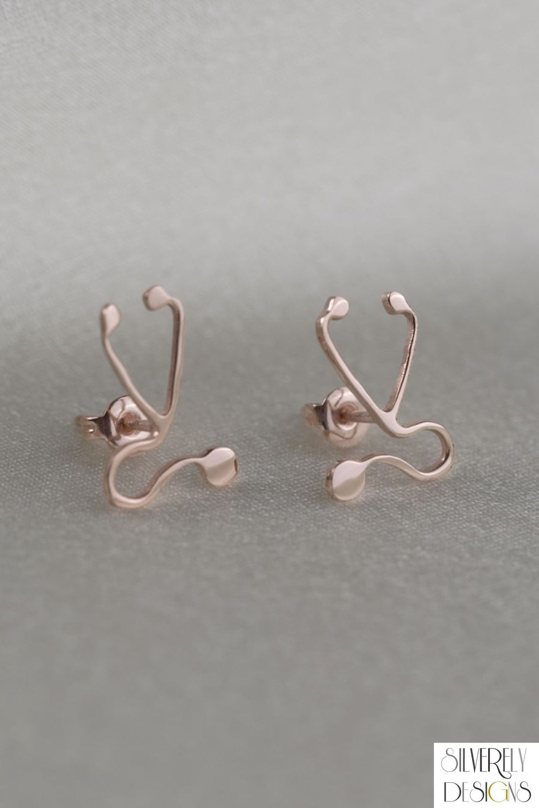 MINI STETHOSCOPE EARRINGS Mini Nurse Earrings Gift for Doctors Lovely