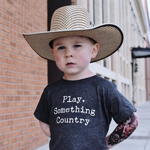 Play Something Country Toddler unisex tee *Dark Heather Gray Only*
