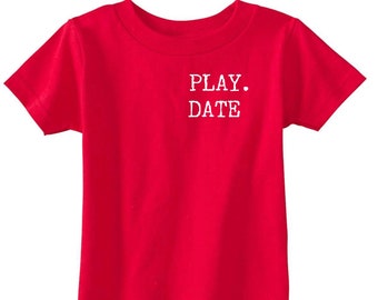 PLAY. DATE unisex monochrome toddler tee