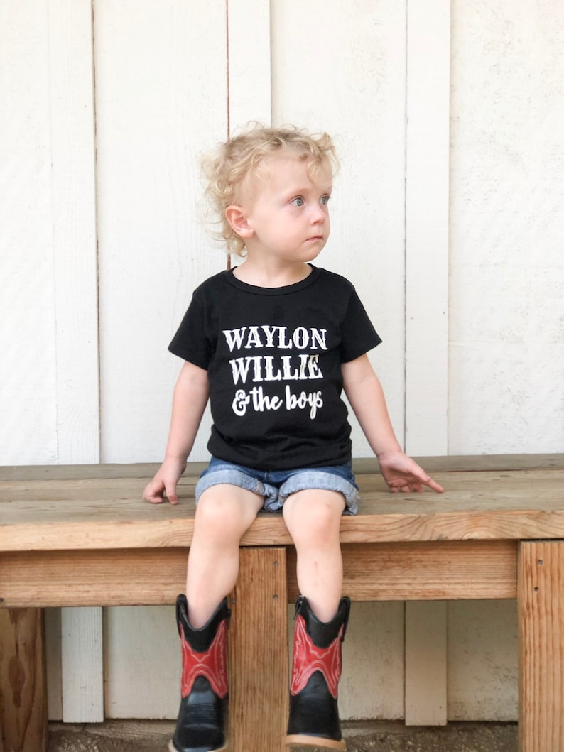 Waylon Jennings Tshirt Willie Nelson Tshirt | Stay at Home Mum