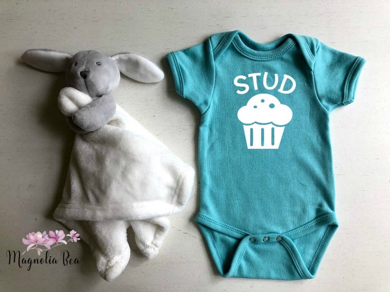Stud Muffin Bodysuit Baby Boy Bodysuit Boy Baby Shower Gift Baby Boy Clothes Blue Baby Outfit Funny Baby Boy Gift Newborn Baby