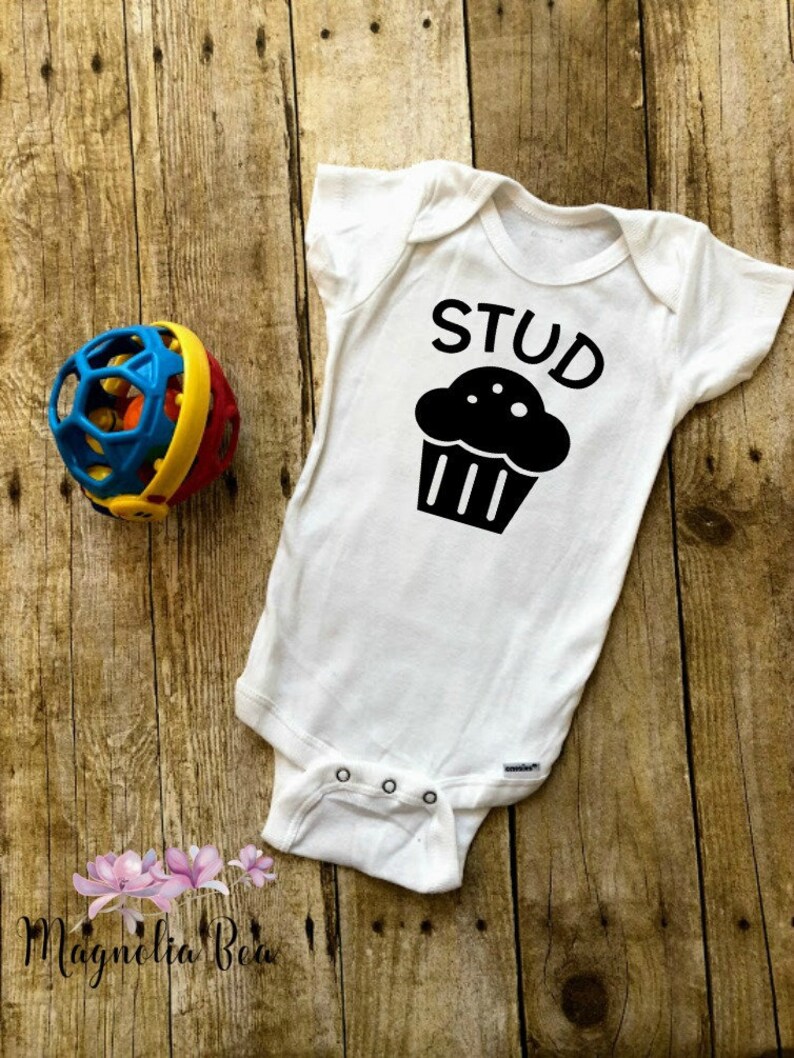 Stud Muffin Bodysuit Baby Boy Bodysuit Boy Baby Shower Gift Baby Boy Clothes Blue Baby Outfit Funny Baby Boy Gift Newborn Baby