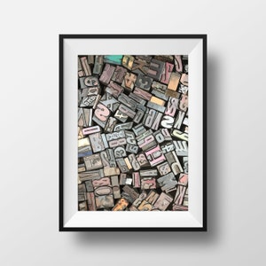 Art Print: Scattered Letterpress image 1