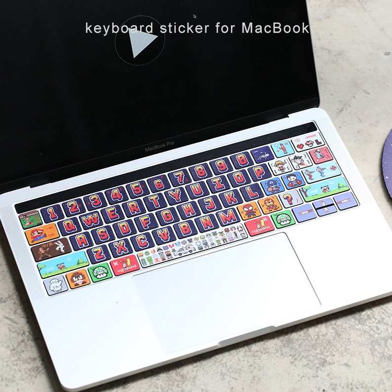MacBook Keyboard Decal Sticker Mac Air Pro DIY Keyboard Skin Etsy
