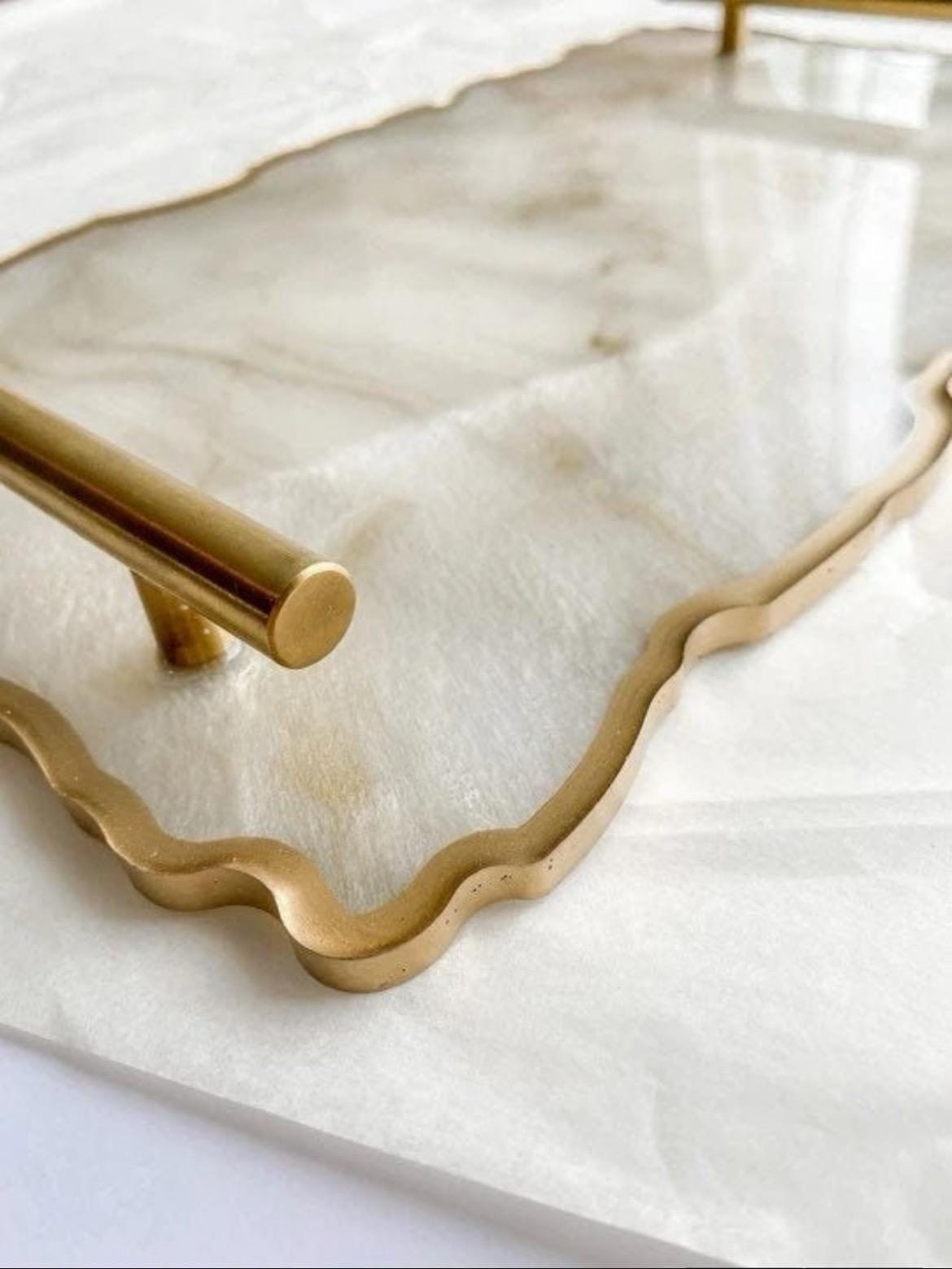 Mother of Pearl Handmade Charcuterie Serving Tray Platter