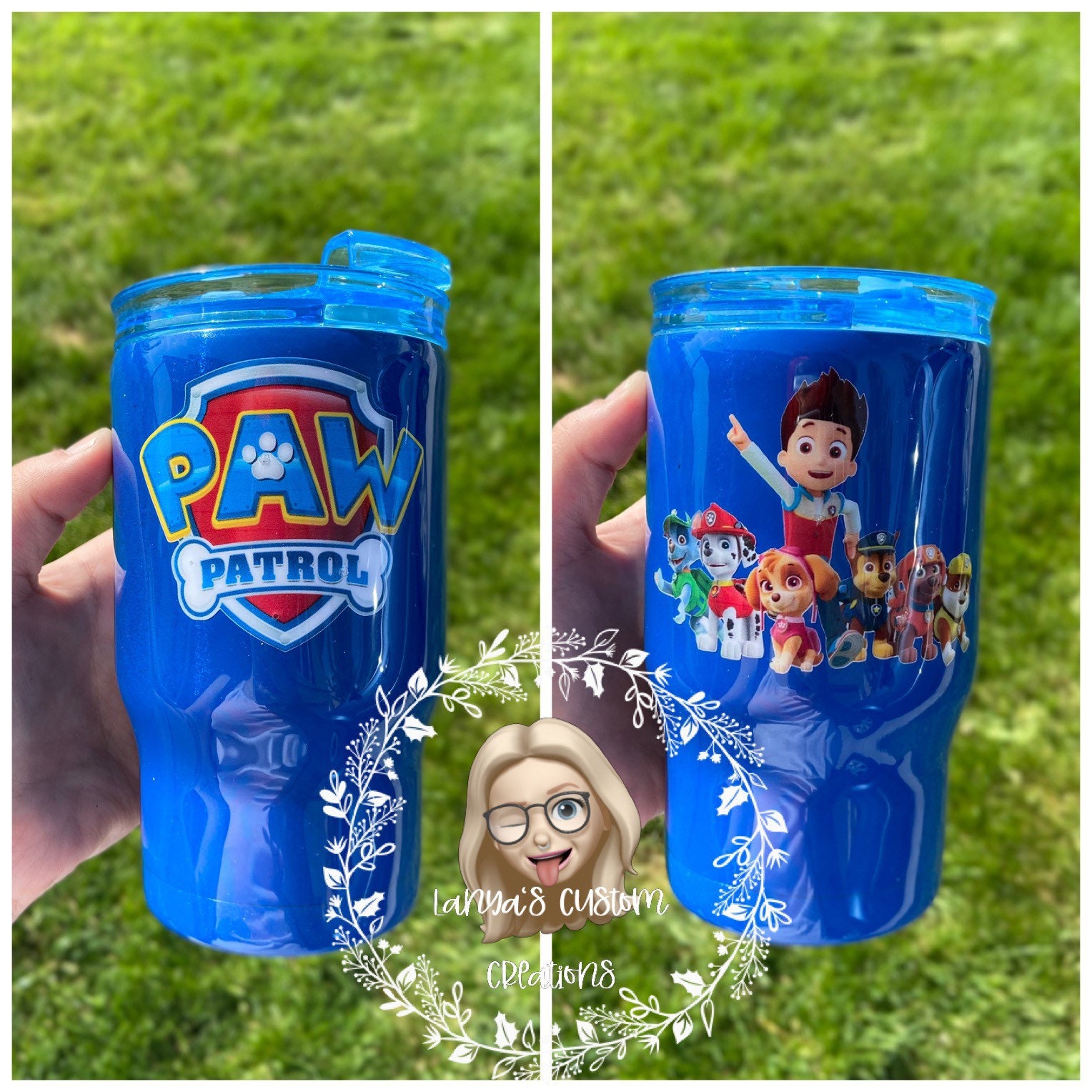 Paw Patrol Blue custom tumbler