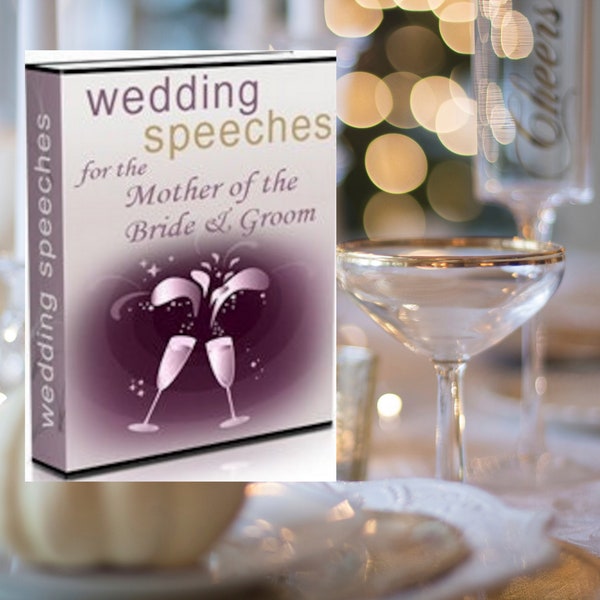 Mother Of The Bride Speeches, Mother of The Bridegroom Speech, Wedding Speech Downloadable Bundle, Wedding Speeches Printable Bundle