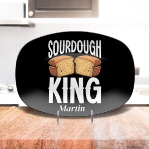 Personalized Sourdough Baking Platter Gift For Bakers , Custom Sourdough King Gift, Sourdough Gift, Bread Making, Bread Platter