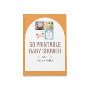 Printable Baby Shower Activities Games Bundle | 50 Fun Baby Shower Activities | Download Baby Shower Games, Baby Shower Gift